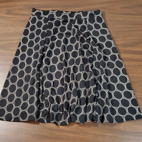 NEW NWT Gilli Melanie Style Swing Skirt Size Small Stitch Fix Black/Tan Ovals - Picture 6 of 6